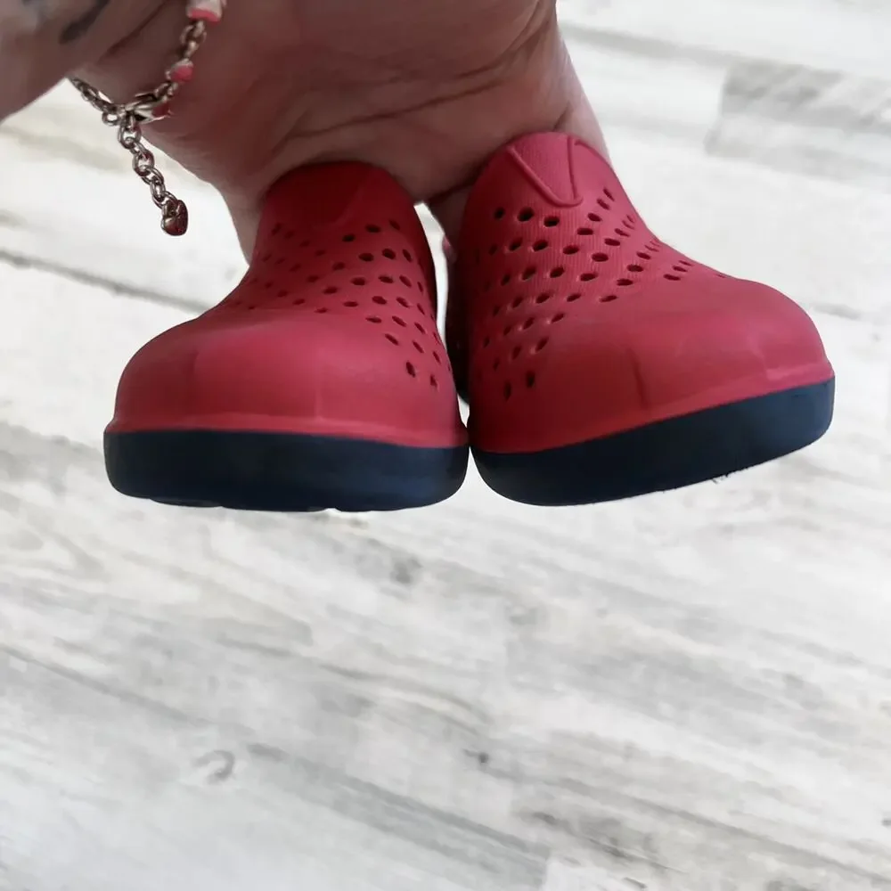 🌵3/$20 Toms Romper Slip On Shoes Toddler Size 5 Red EVA Water Beach Pool Summer